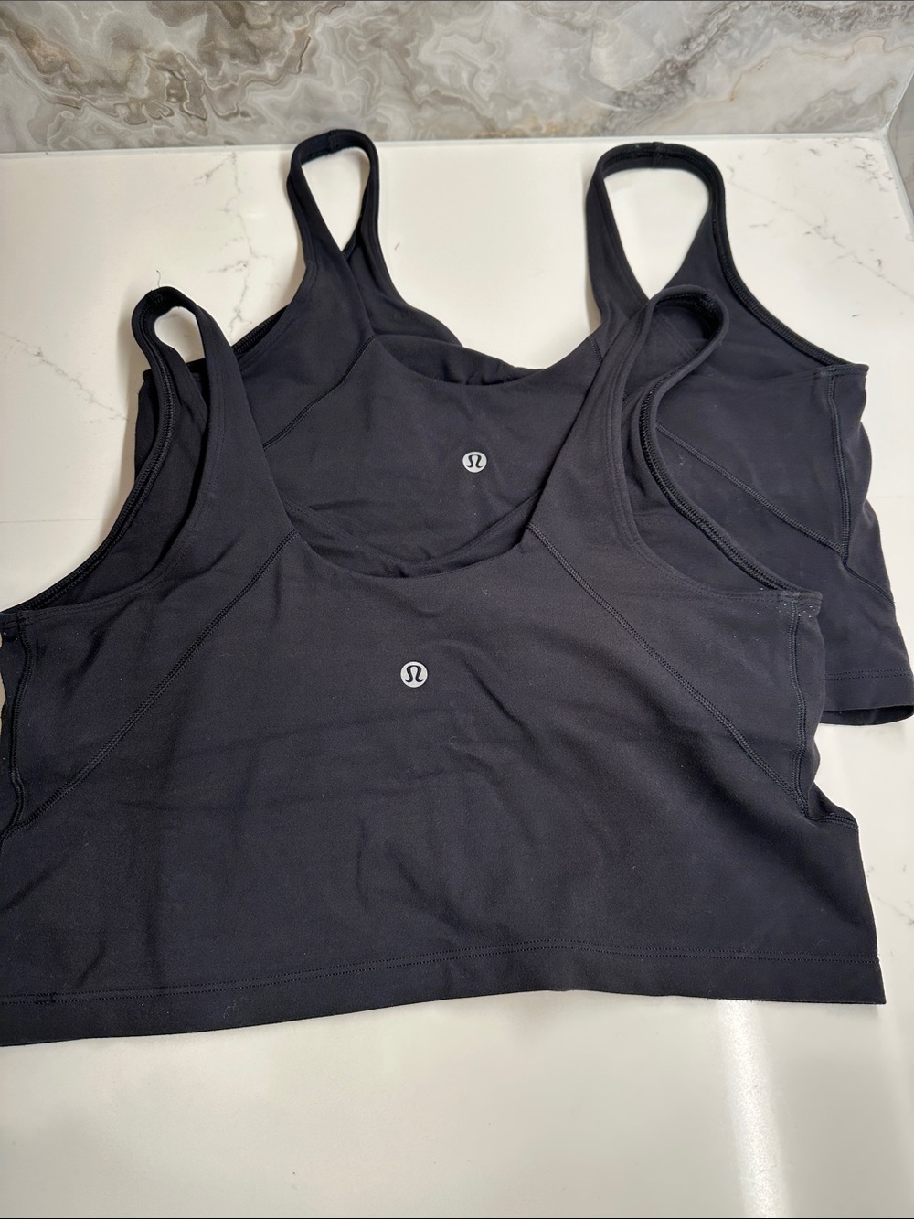TWO Black Lulu Lemon Align Tanks - Picture 2 of 4